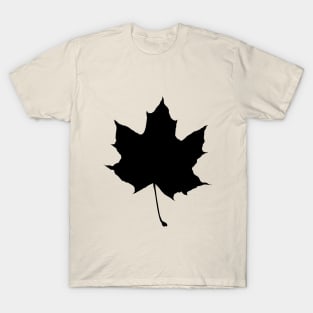 Silhouette of a maple leaf T-Shirt